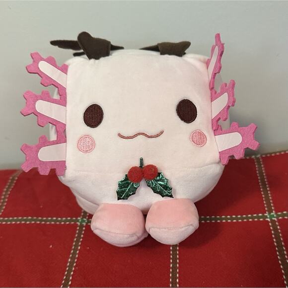 Big Games Pet Simulator X Axolotl Reindeer Plush Christmas No Code 8" excellent - Picture 1 of 11